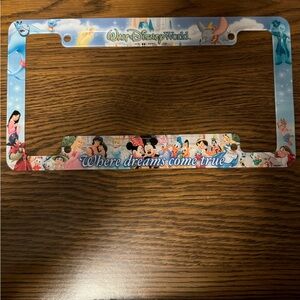 Disney License Plate Frame - Multicolor